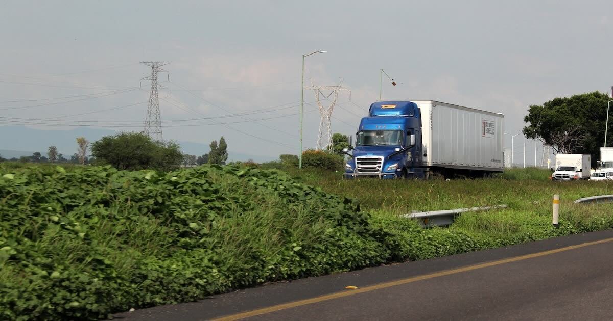 truck on the highway